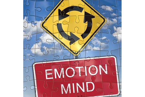 A Puzzle That Shows a Picture of Road Signs, Emotion, and the Mind